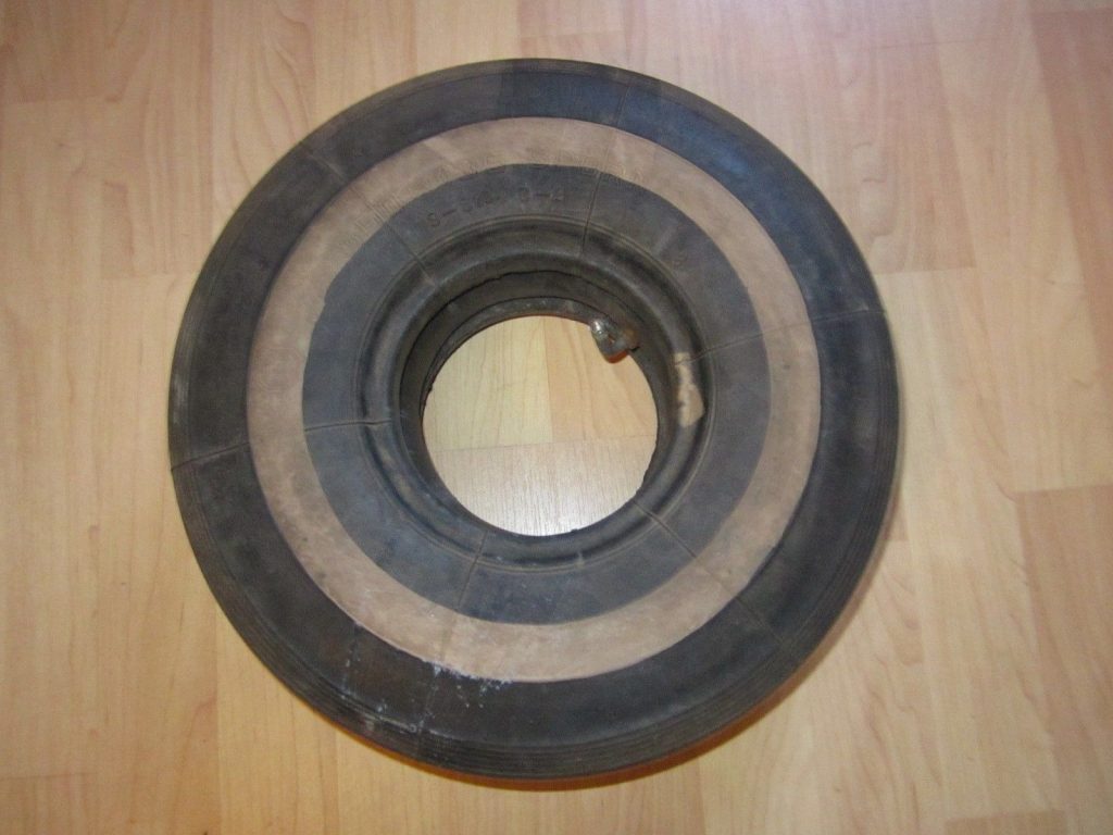 WW2 German Tail Wheel Tire COMPLETE Me109 Ju87 VERY NICE! Axis
